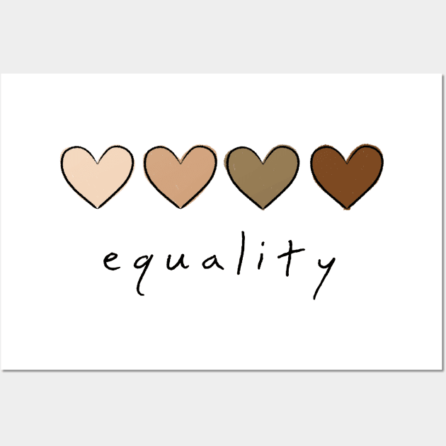 Race Equality Wall Art by hotzelda